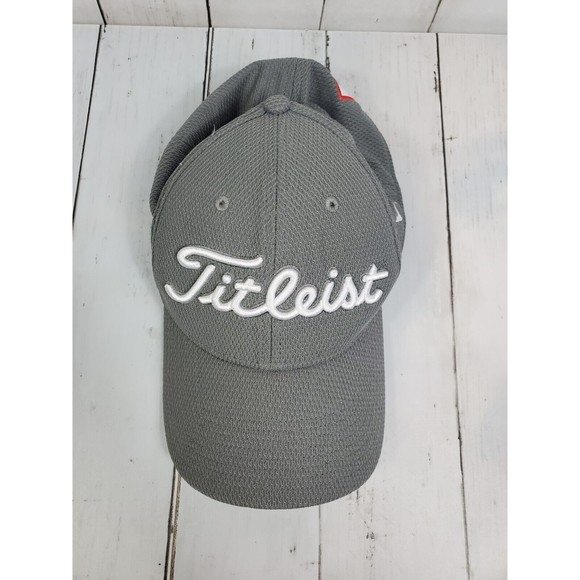 Titleist Pro V1 FJ Fitted Hat Cap Mens M/L Gray Golf Outdoors Nice Mesh - Picture 3 of 13